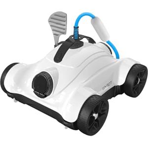WYBOT Robot da Piscina con 3 funzioni di temporizzazione (1/2/3H), aspiratore per Piscina con Forte aspirazione 150 W, pulitore Automatico per Piscine Max. 60 ㎡