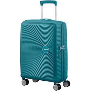 American Tourister Soundbox - Trolley S Espandibile Bagaglio a Mano, 55 cm, 35.5/41 L, Verde (Jade Green)