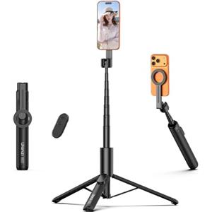 ULANZI SK27 Treppiede smartphone 165 cm, Magneti N52, Telecomando Bluetooth 10 m, 8 Sezioni, Selfie stick magnetico MagPod, Tripode cellulare per iPhone 17, 16, 15, 14, 13, 12, Vlog, Viaggio