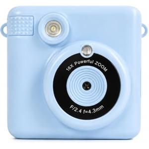 MONTY SOUL -Fotocamera Istantanea Digitale per Bambini con Stampa Termica, Foto, Video, Modalità MP3, Playback Multimediale e Giochi Integrati