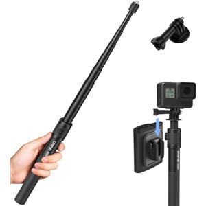 ULANZI Selfie stick VL04, Mini treppiede per fotocamera con vite da 1/4",Monopiede 114cm con cinturino per ripresa pov, Competibile con dji pocket 3, osmo action 6/5/4/3, Insta360 X5/4/3
