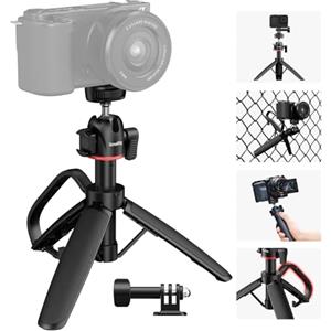 SMALLRIG Mini treppiede da tavolo portatile, treppiede da tavolo a forma di moschettone con testa a sfera a 360°, vite da 1/4"-20 per DSLR, fotocamera, telefono - 5285