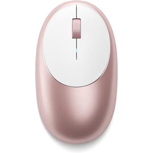 Satechi Mouse Wireless M1 in Alluminio, Ricaricabile USB C, 1200 DPI, Elegante Mouse Bluetooth Compatto per MacBook Air/Pro/Neo, Laptop, PC, iPad - Rosa
