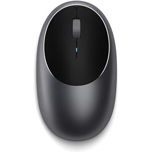 Satechi Mouse Wireless M1 in Alluminio, Ricaricabile USB C, 1200 DPI, Elegante Mouse Bluetooth Compatto per MacBook Air/Pro/Neo, Laptop, PC, iPad - Grigio Siderale