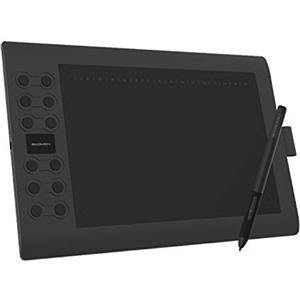 GAOMON M106K PRO Tavoletta Grafica da 10 Pollici con 12 Tasti Rapidi + 16 Tasti Funzione, 8192 Livelli di Pressione e Supporto Tilt, Compatibile con Android/Windows/Mac