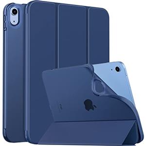 MoKo Custodia Protettiva per iPad (A16) 11a Generazione 11 Pollici 2025/10a gen 10,9" 2022,iPad Cover in TPU e Pelle PU con Chiusura Magnetica, Sostegno,Auto Riattivazione/Standby, Blu Marino
