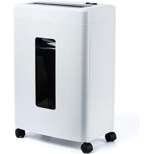 Fonirvanic Distruggi Documenti Elettrico Professionale: 10 Fogli Tritacarte Microframmenti P5 Distruggi Carte di Credito e Graffette Cestino 18L Antiblocco Per Casa Ufficio Piccolo Studio Scuola