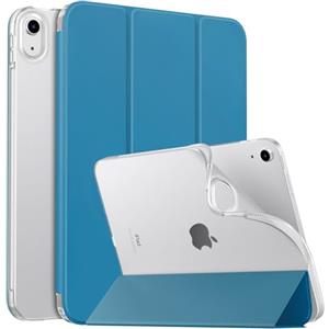 MoKo Custodia Protettiva per iPad (A16) 11a Gen 11" 2025/10a Gen 10,9 Pollici 2022, iPad Cover in TPU e Pelle PU con Chiusura Magnetica, Sostegno, Auto Riattivazione/Standby, Blu Pavone