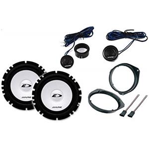 Superauto hi-fi Kit 4 Casse Per Fiat Grande Punto Qualità Con Adattatori E Supporti Altoparlanti Alpine Predisposizione Anteriore