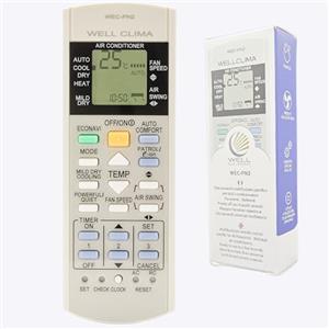 Wellclima Telecomando Universale specifico per Condizionatore Panasonic National, Compatibilità Totale Climatizzatore Pompa di Calore Inverter, Istruzioni Multilingua, Pronto all'Uso in pochi secondi
