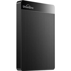 UnionSine Hard Disk Esterno 2,5" 4TB Ultra Slim Portatile USB3.0 SATA HDD Storage per PC, Macbook, PS4, PS5, Xbox series, Wii u, TV (Nero) HD2510