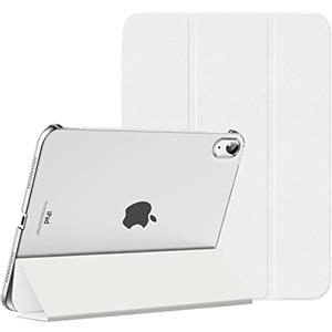 MoKo Cover Custodia iPad (A16) 11a Generazione 2025 /iPad 10a Generazione 2022, Cover Custodia Protettiva per Supporto Ultrasottile con Copertura Posteriore Traslucida in PC Rigido, Bianco