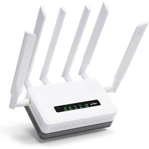 GL.iNet GL-XE3000 (Puli AX) 5G NR AX3000 - Router di gateway cellulare con batteria, Wi-Fi 6, antenne rimovibili, Dual-SIM, RV, T-Mobile e AT&T IoT con certificazione