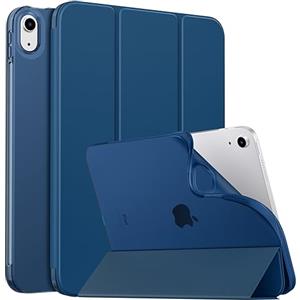 MoKo Custodia Protettiva per iPad (A16) 11a Gen 11" 2025/10a Gen 10,9 Pollici 2022, iPad Cover in TPU e Pelle PU con Chiusura Magnetica, Sostegno, Auto Riattivazione/Standby, Blu Mare Scuro