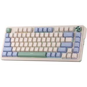 Redragon K673 Pro Tastiera da Gioco Senza Fili Gasket RGB 75% 3 Modalità, 81 Tasti, Meccanica Compatta con Base Sostituibile, Pulsante Rotante Speciale e Cuscinetti Ammortizzanti, US Layout