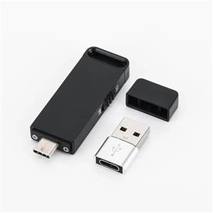 GiDaCom Registratore Audio Digitale Micro con 32 GB di Memoria Interna - Chiavetta USB Micro Registratore Vocale Professionale con Riduzione del Rumore, Batteria 25 Ore, USB Type-C