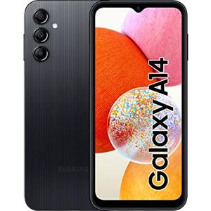 Samsung Galaxy A14 Smartphone Android, Display LCD FHD+ 6.6", 4GB RAM, 64GB Memoria interna espandibile, Batteria 5.000 mAh, Black [Versione italiana]