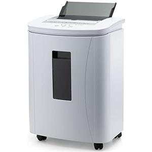 iOCHOW Distruggidocumenti con alimentazione automatica: 150 fogli 30 minuti microtaglio P-4 Tritadocumenti elettrico per ufficio silenzioso di grande capacità con cestino estraibile da 25 litri