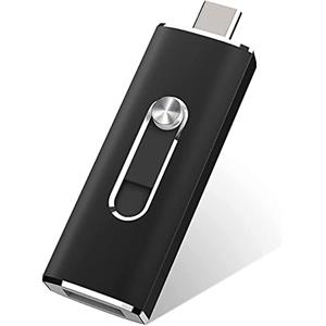 Vansuny Chiavetta USB 128GB con Doppia Porta USB 3.1 & USB-C OTG, Alta Velocità, Design a Scomparsa, Memoria Esterna per Smartphone Android, PC, Tablet - Salva Foto e File (Compatibile Auto)
