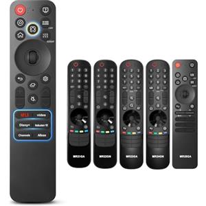 Loutoc per LG - Telecomando Magic TV, Telecomando vocale sostitutivo per Smart TV LG NanoCell OLED EVO QNED QLED UHD, compatibile con MR21、MR22、MR23、MR24、MR25