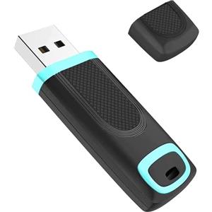 Vansuny Chiavetta USB 64 GB 2.0, Vansuny Pen Drive USB Stick con Indicatore LED, Memoria Esterna Archiviazione Dati per PC, Laptop, Car Audio, Smart TV, Console (Ciano)