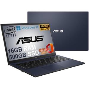 ASUS Notebook, pc portatile, Cpu Intel i5 di 13Th 10 Core, Ram 16 Gb, SSD M.2 Nvme da 512 Gb, 15,6 FHD, wi-fi, 4 Usb, Bt, Intel Iris xE, Windows 11 Pro, Pronto All'uso
