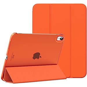MoKo Cover Custodia iPad (A16) 11a Generazione 2025 /iPad 10a Generazione 2022, Cover Custodia Protettiva per Supporto Ultrasottile con Copertura Posteriore Traslucida in PC Rigido, Arancione