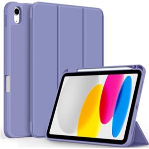 CACOE Custodia Cover Compatibile con iPad 11a Generazione (A16) 11" (2025) / iPad 10a Generazione 10.9" (2022) (A2757/A2777), Ultra Sottile Retro Cover con Portapenne,Viola vite selvatica