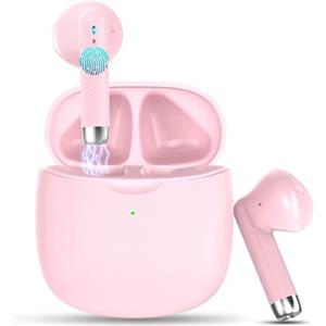Nerunsa Nuovo Cuffie Bluetooth 5.4, Auricolari Bluetooth Stereo HiFi Con 4 ENC Microfoni Anti-Rumore, Durata 50 Ore Cuffiette In Ear, Impermeabili IP7 Cuffie Senza Fili, Cuffiette Touch Control, LED-Display