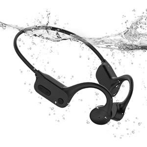 Tayogo Cuffie da Nuoto a Conduzione Ossea IPX8, Lettore MP3 Subacqueo 32GB e Bluetooth 5.4, Cuffie Impermeabili con Microfono per Chiamate, Piscina, Mare, Triathlon, Corsa e Sport, W26