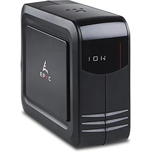 EPYC ION - UPS per Computer, MAC, e Alimentatori PFC Attivo (PS5, XBOX), 800VA/480Watt, Gruppo di Continuità per Console e PC da Gaming, 3 Uscite Schuko, UPS 800VA Offline