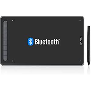 XP-PEN Deco LW Tavoletta grafica Bluetooth, 10"x6" Wireless con X3 Smart Chip, 60° Tilt con penna senza batteria (Nero)