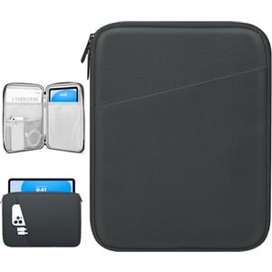 Dadanism 9-11" Custodia Protettiva Borsa Tablet Per iPad (A16) 11", iPad Air 11" M4/M3, iPad Pro 11" M5/M4, iPad 10a Gen 10,9", iPad 9/8/7a Gen 10,2", Galaxy Tab A11+ 11", Tab M11 11",Nero & Grigio