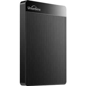 UnionSine Hard Disk Esterno 2,5" 5TB Ultra Slim Portatile USB3.0 SATA HDD Storage per PC, Macbook, PS4, Xbox series, Wii u, TV (Nero) HD2510