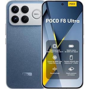 XIAOMI POCO F8 Ultra Smartphone 16+512GB, Snapdragon 8 Elite Gen 5, 6.85" 120Hz AMOLED Display, Hypercharge 100W Charging and 50W Wireless, Charger Not Included