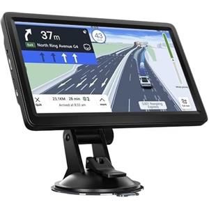 NEWFUN GPS Auto, 9 Pollice GPS Pesi Pesanti, Navigazione Automatica HD Touch Screen, Multi-Lingue Guida Vocale, 2025 Mappatura UK Europa, Installata Aggiornamento Libero a Vita