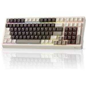 RK ROYAL KLUDGE F99 Tastiera Meccanica Senza Fili con Tastiera Numerica, Tastiera da Gioco 95%100 Tasti con Modalità Tri-Mode, Scambio a Caldo, BT/2.4G/USB-C, Software Pro, Batteria da 5000mAh