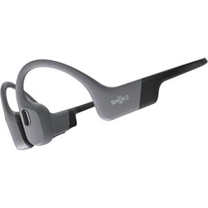 SHOKZ Cuffie sport a conduzione ossea OpenSwim Pro, auricolari wireless Open-Ear impermeabili IP68 con Bluetooth 5.4, 32 GB storage MP3, micr. con canc. rumore, 9 ore ripr. per corsa e nuoto, Grigio