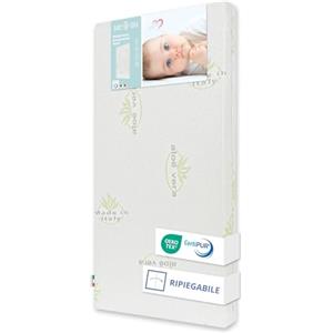 baby idea Babysanity Materasso Lettino Pieghevole Antisoffoco a Norma EN16890:2017 Sfoderabile Tessuto Aloe Certificato Oeko Tex Classe 1 Struttura Poliuretano CertiPUR (Aloe, 60x120x8)