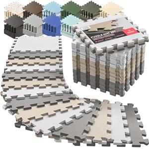 BeMaxx Tappeto Palestra Tappetino Fitness da Ginnastica a Puzzle - Pavimento Protettivo Incastro Tatami Gomma Allenamento Protezione Sport| Materassino Gommato Mattonella Pavimentazione per Home Gym Manubri