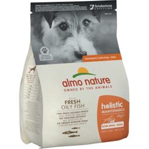 almo nature Holistic Maintenance XS-S, Crocchette per Cani Adulti con Pesce Azzurro Fresco - Sacco da 2 kg