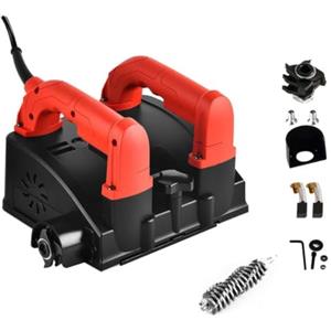 JINTVO Fresatrice Per Pareti In Cemento, Raschietto Elettrico Con Aspirapolvere, Velocità Di Rotazione 1000-4000 Giri/Min, Controllo Della Profondità Da 1 A 4 mm Per Pareti In Cemento E Intonaco(B)