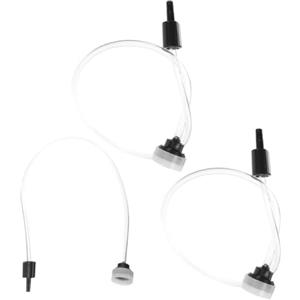 LOORGVEL Kit 3 Tubi Flessibili per Sigillatrice Sottovuoto Esterna Tubo Collegamento per Contenitori Sottovuoto Alimenti Accessorio per Conservazione Ermetica e Stoccaggio Compatto