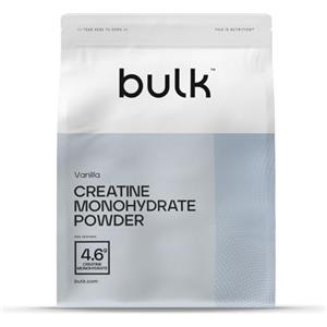 Bulk Creatina Monoidrato Polvere 500 g | 147 porzioni | Creatina micronizzata pura | Vaniglia | Vegano e Halal | Ideale per fitness, allenamento e palestra | Si scioglie facilmente