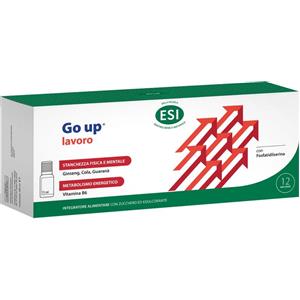 Esi Energy Line Lavoro Integratore per Stanchezza Fisica e Mentale 12 Mini Drink Gusto Mela Rossa