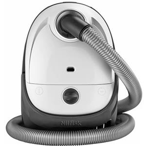 Nilfisk Aspirapolvere One per Pavimenti e Tappeti con Filtro HEPA - Aspirapolvere a Slitta Potente, Compatto e Leggero - Bianco, 3L, 750W (WB10P05A-HB15)