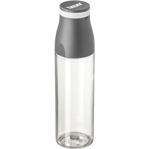 TATAY Borraccia Acqua 650 ml Urban Drink | Coperchio Bicchiere con Fascia Elastica | Ermetica, Tritan Senza BPA | Adatta a Lavastoviglie, Microonde, Frigo e Freezer | 6,7x6,7x25 cm, Grigio