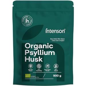 Intenson Psillio Bio, 900 g, Biologico Certificato UE, Ricco di Fibre, 100% Naturale, Vegano, Compatibile con la Dieta Keto, Senza Glutine, Senza Additivi