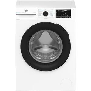 Beko - AMBMWU4841B - Lavatrice 8kg, Classe A, 1400giri, Display Touch, oblò nero, tecnologia EnergySpin, funzione a vapore, cassetto detersivo autopulente, vasca in plastica riciclata