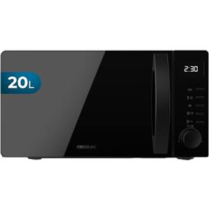 Cecotec Microonde Digitale ProClean 5005 Black. 700 W, 20 L, Tecnologia 3DWave, 5 Livelli Potenza, Timer 30 min, Scongelamento, Display con Orologio, Riscaldamento Rapido